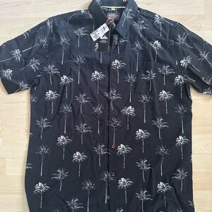 Quiksilver Waterman Collection Aloha Shirt Size L
